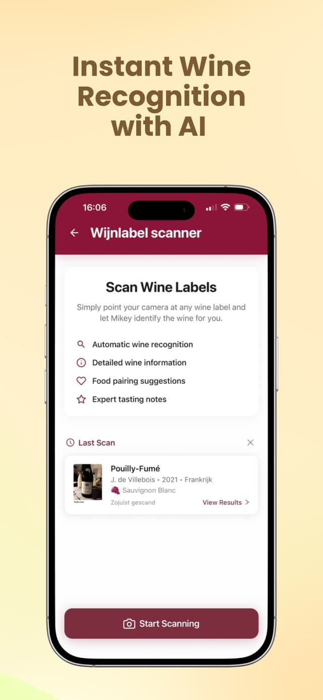 Mikey's Wine app